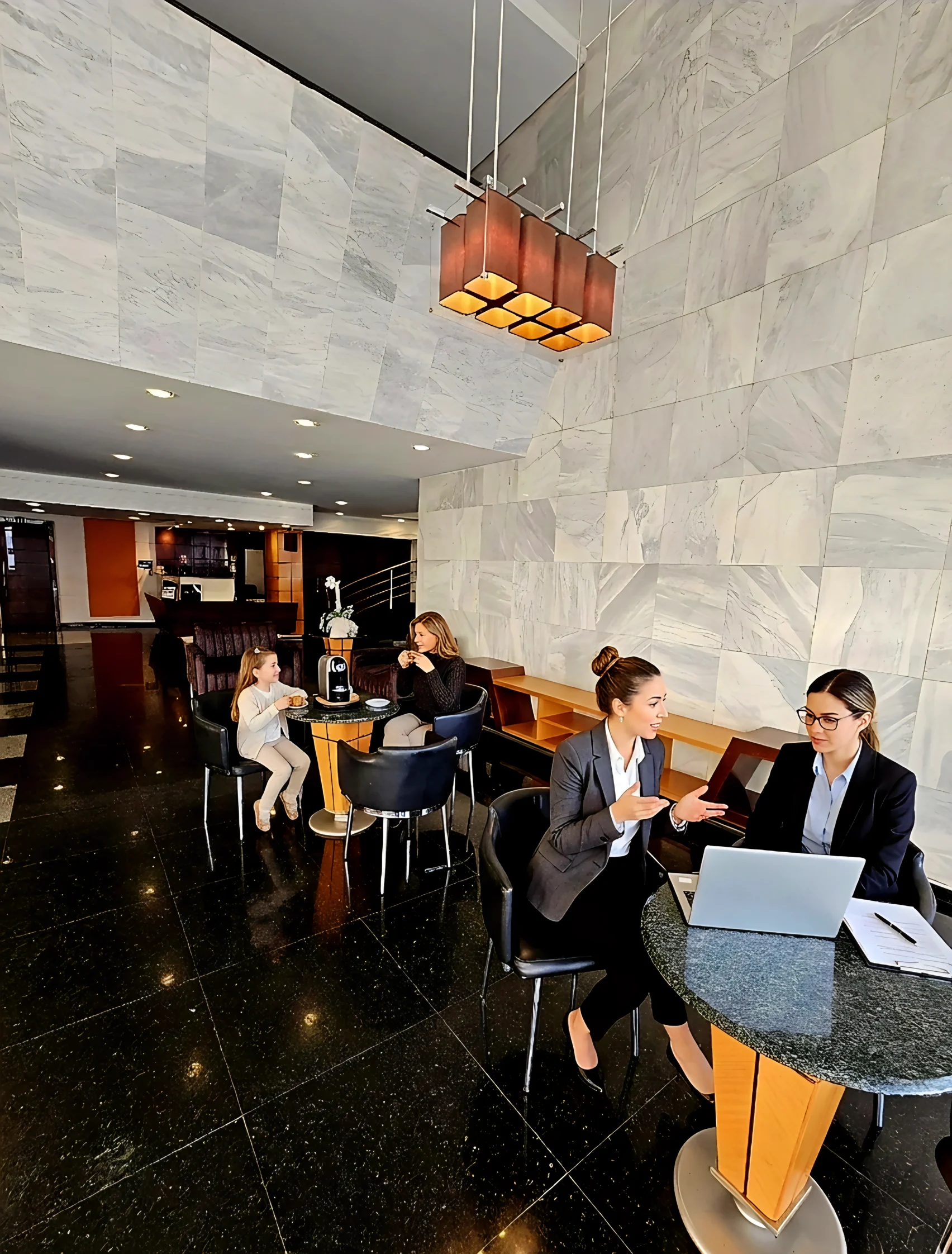 Área de recepção do Hotel Santoni